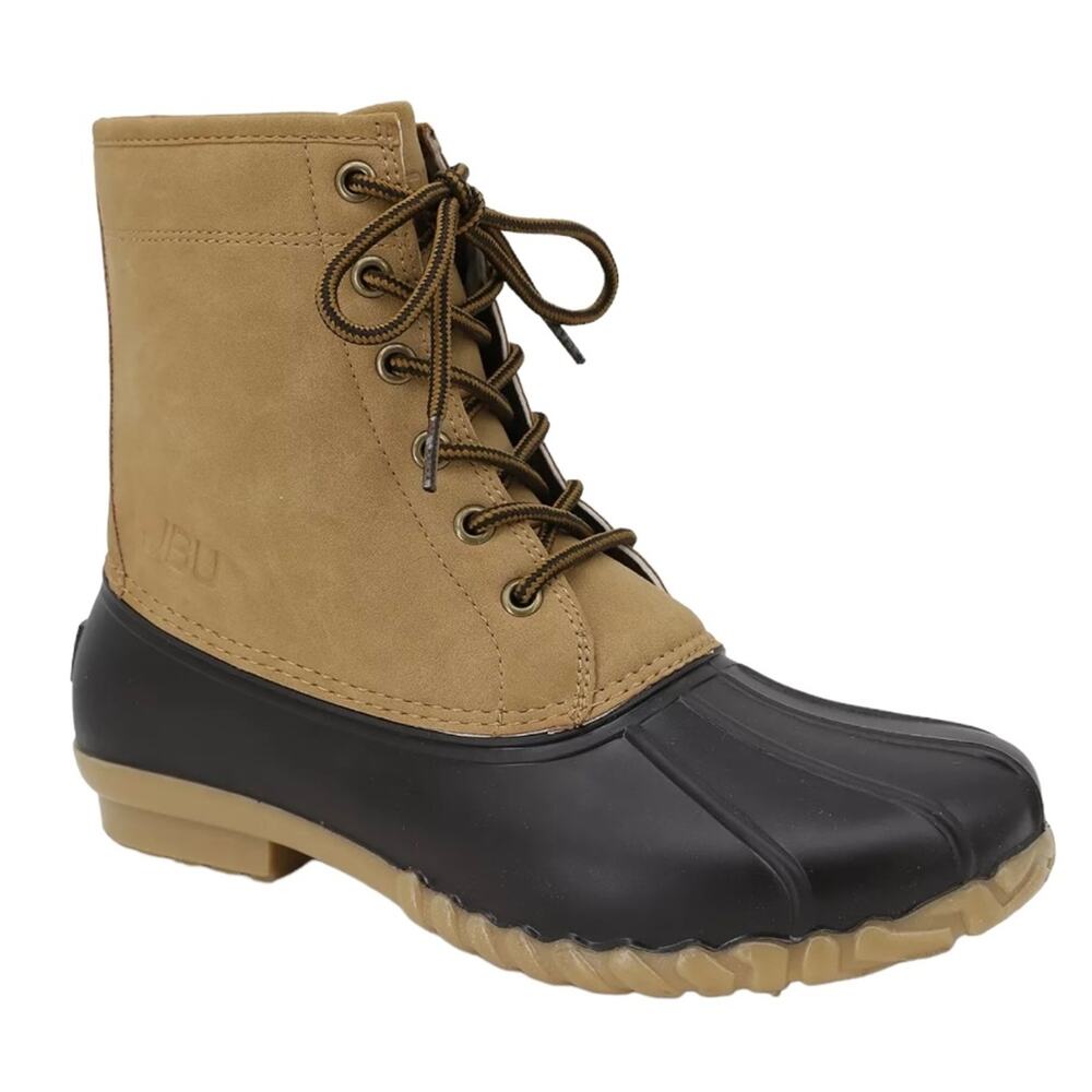 JBU Men's Maine Waterproof Duck Boots Tan Size 11